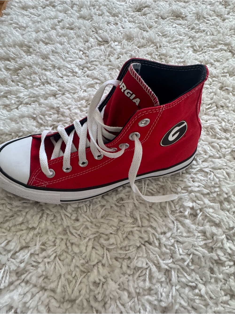 Custom University of Georgia Converse High-Top Canvas Sneakers